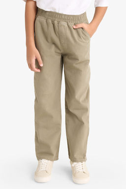 %100 Pamuk Beli Lastikli Gabardin Pantolon Erkek _ocuk - Defacto фото 4