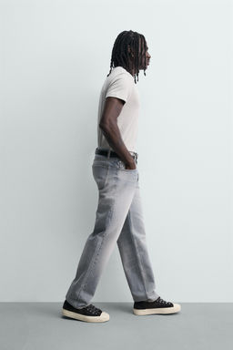 JEANS STRAIGHT FIT / Azul / Acero