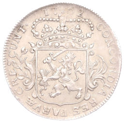 1/4 серебряного дуката 1762 года Голландская республика провинция Зеландия