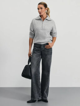 Джемпер на молнии с отложным воротником / Zarina