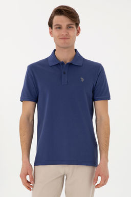 Erkek Slim Fit Polo Yaka A__k Basic Ti__rt