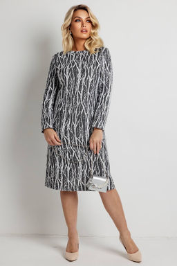 Платье женское 6090/04/Черно-белый