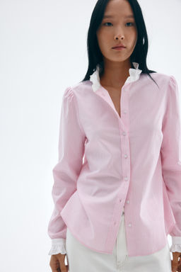 Blusa con cuello de volantes - H&m фото 4