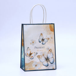 Цена за 3 шт. Пакет подарочный крафтовый Present for you 15?21?8 см, 120 г/м?