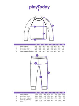 PlayToday / Термобелье для девочки: брюки, лонгслив