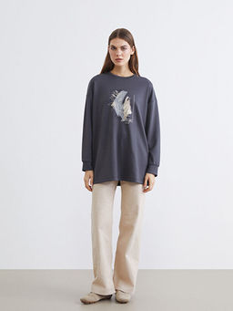 Soft Touch Oversize Kad?n Ti??rt