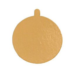 Цена за 100 шт. Подложка с держателем «Золото» 10 см, 0.8 мм