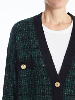 V Yaka Ekose Kad?n Triko H?rka