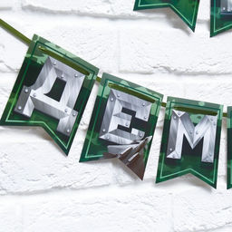 Цена за 2 шт. Гирлянда на ленте «Дембель», длина 250 см