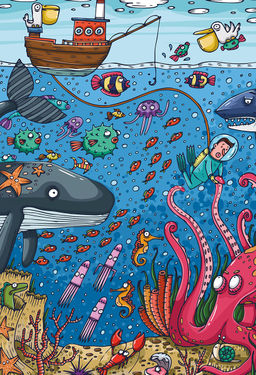 ФРЕЯ Пазл 500 элемент. PZL-500/74 Что творится в океане