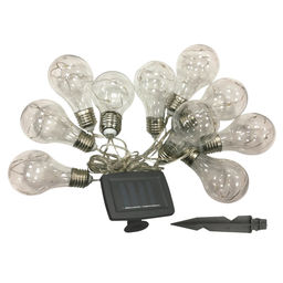USL-S-126/PT4000 BULBS Садовая гирлянда на солнечной батарее Лампочки. 40 светодиодов. Разноцветный свет. 1*АA Ni-Mh аккумулятор в/к. IP44. TM Uniel