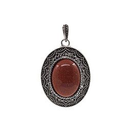 Кулон "Анна Мария" авантюрин коричневый