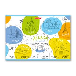 Светоч Альбом для рисования 100 г/м2 A4 29 х 20.5 см 40 л. на скобе 10 шт. 40АЛСК4_000235 Альбом впечатлений