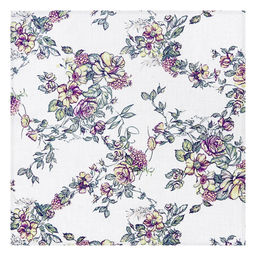 Сиреневый букет К Комплект столовый 4пр: салфетка сервировочная 45х45см, хлопок Премиум 186г/м2, Домашняя мода (Россия)