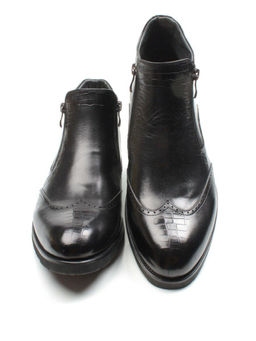 01-H9001-B76-SW3 BLACK Ботинки демисезонные мужские (натуральная кожа) - Фабричный китай фото 10