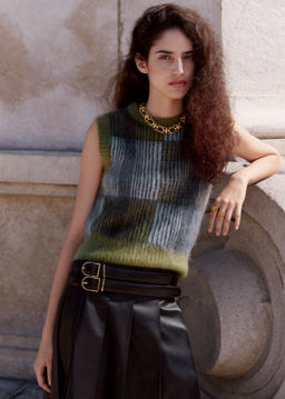 Chaleco de cuello redondo en mezcla de mohair - H&m фото 3