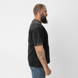 Футболка мужская MIST «Пивко» из вареного хлопка, черный, р-р XL