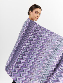 Большой, мягкий, тонкий и очень нежный двусторонний палантин с рисунком - Tantino фото 4