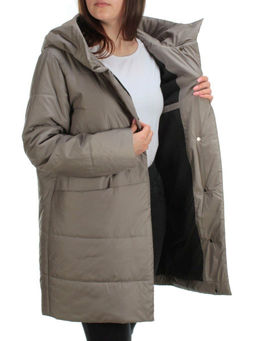 22225 DK.BEIGE Куртка демисезонная женская (100 гр. синтепон) - Фабричный китай фото 6