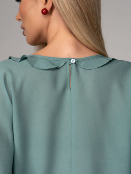 Блузка Бохо (зеленый) - Эльза фото 9