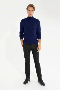 U. S. Polo Assn / Мужской синий базовый свитер - U.s. polo assn фото 9