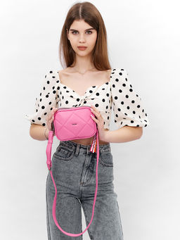 LACCOMA сумка Долли-ЛЦ802-светлая фуксия эко кожа хлопок