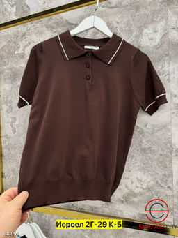 Футболка поло однотонная