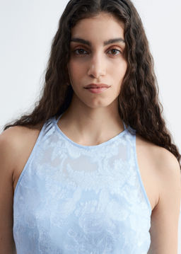 Vestido midi de seda y viscosa - H&m фото 3