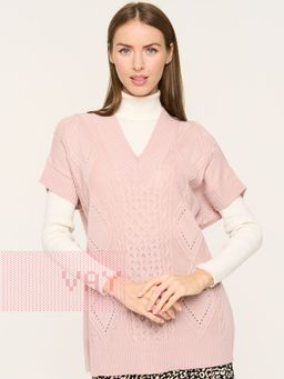 Жилет женский 5232-1761. 150 розовый жемчуг