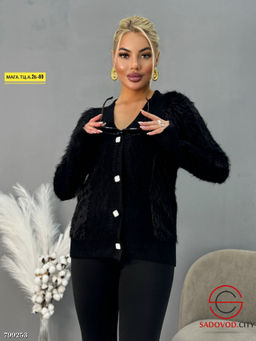 Кардиган пушистый укороченный - Bruno фото 4