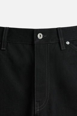 BAGGY FIT DENIM BERMUDA SHORTS WITH STITCHING - Zara фото 17
