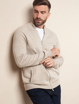 VILATTE / Джемпер тонкой вязки из хлопка на молни