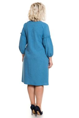 Платье 1181 бирюзово-голубой - Novita фото 5