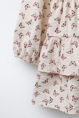 BUTTERFLY PRINT DRESS - Zara фото 4