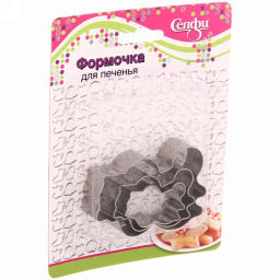 Цена за 5 шт. Форма для выпечки печенья 3шт "Барсучок"