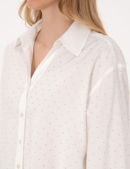 Beyaz Comfort Fit Uzun Kollu G_mlek - Pierre cardin фото 7