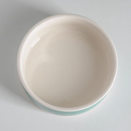 Миска керамическая Сеточка 200 мл - 10.510.54 см, белая/мятная - Пижон фото 4