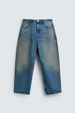 JEANS TAPERED WIDE FIT / Azul - Zara фото 9