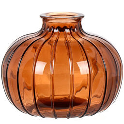 Ваза стекло, настольная, 10х4 см, Шар, Y6-6369, в ассортименте (426369) /DANIKS/