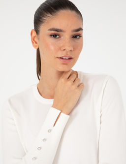 Бежевый свитер узкого кроя - Pierre cardin фото 2