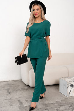 Костюм брючный (изумрудный) К11-90 - Николь фото 2