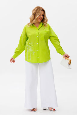 Рубашка Michel Chic 778 салатовый  фото 5