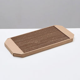 Когтеточка-лежанка для кошек Пижон из гофрокартона, 49 х 23 х 2,5 см, КРАФТ  фото 3