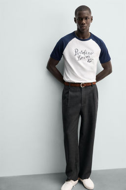 CAMISETA COLOR BLOCK TEXTO PORTOFINO / Marino - Zara фото 6