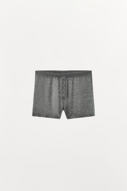 SHORTS MEZCLA LYOCELL BOTONES / Gris - Zara фото 5