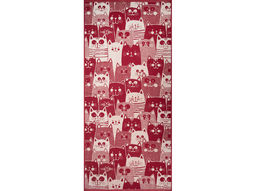 Полотенце махровое 6с102.411ж1 Мир котов (бордо) 67х150см