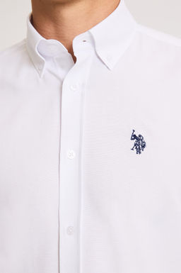 Erkek Beyaz Uzun Kollu Basic G_mlek - U.s. polo assn фото 6