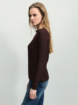 Базовый трикотажный лонгслив ZR2604013409-27 / Zarina  фото 4