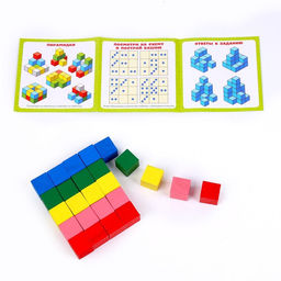 Кубики деревянные, 25 штук