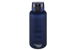 Бутылка для воды 1,5 л 10*10*28,5 см "Style Matte" с углублениями д/пальцев темно-синяя